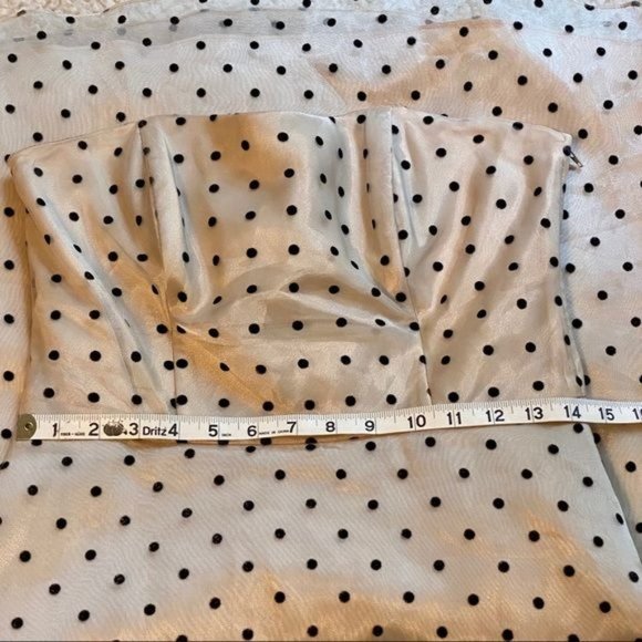 Betsy & Adam White Polka Dot Dress - Picture 8 of 15